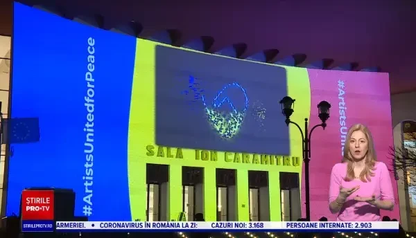 Campania internaţională "Artişti Uniţi pentru Pace" în Ucraina a ajuns și la Teatrul Național