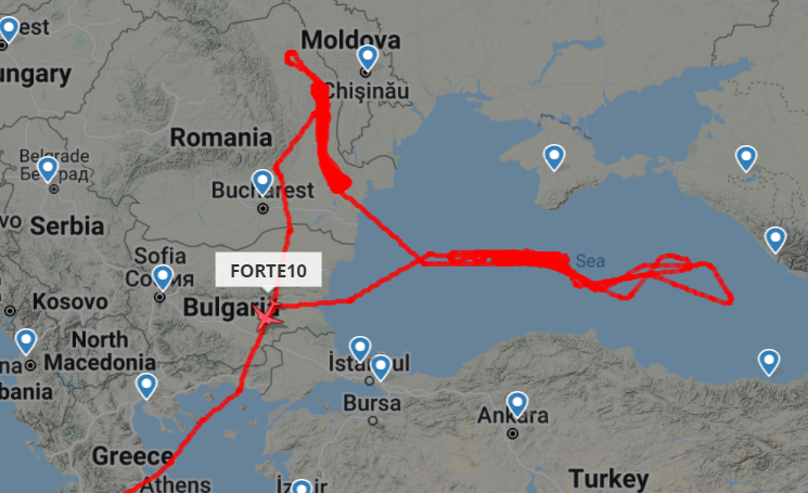 O dronă de supraveghere a SUA a zburat peste România timp de mai multe ore