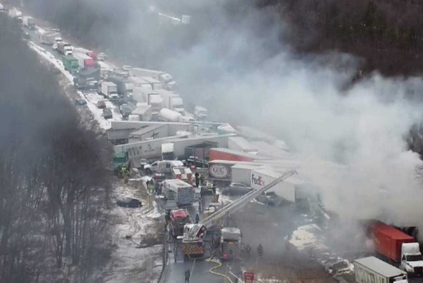 Carambol cu 50 de mașini, în SUA. Au murit trei persoane