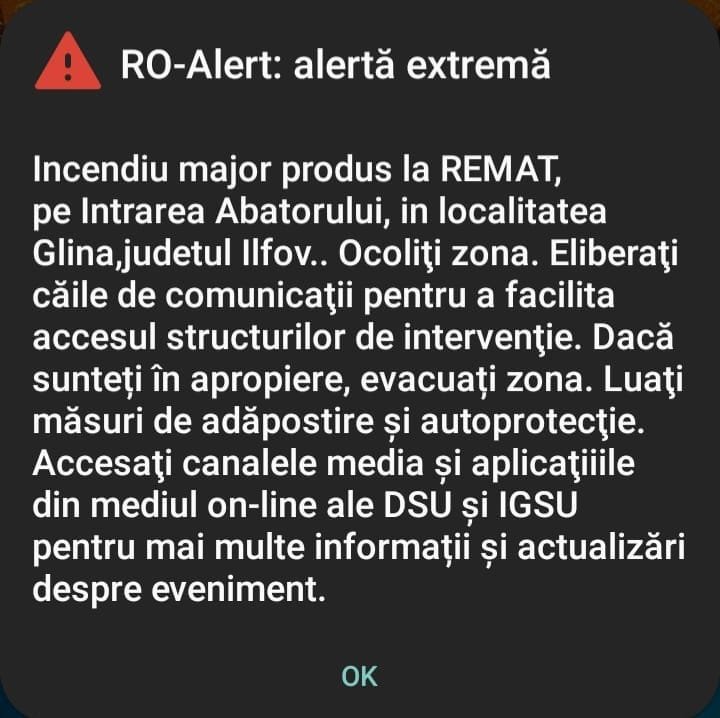 incendiu Glina