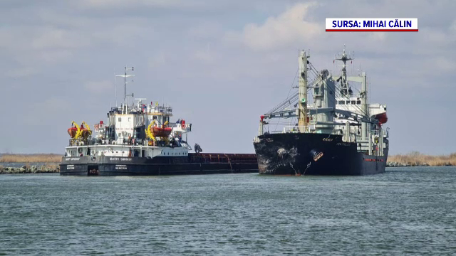 Două nave sub pavilion străin s-au ciocnit pe brațul Sulina