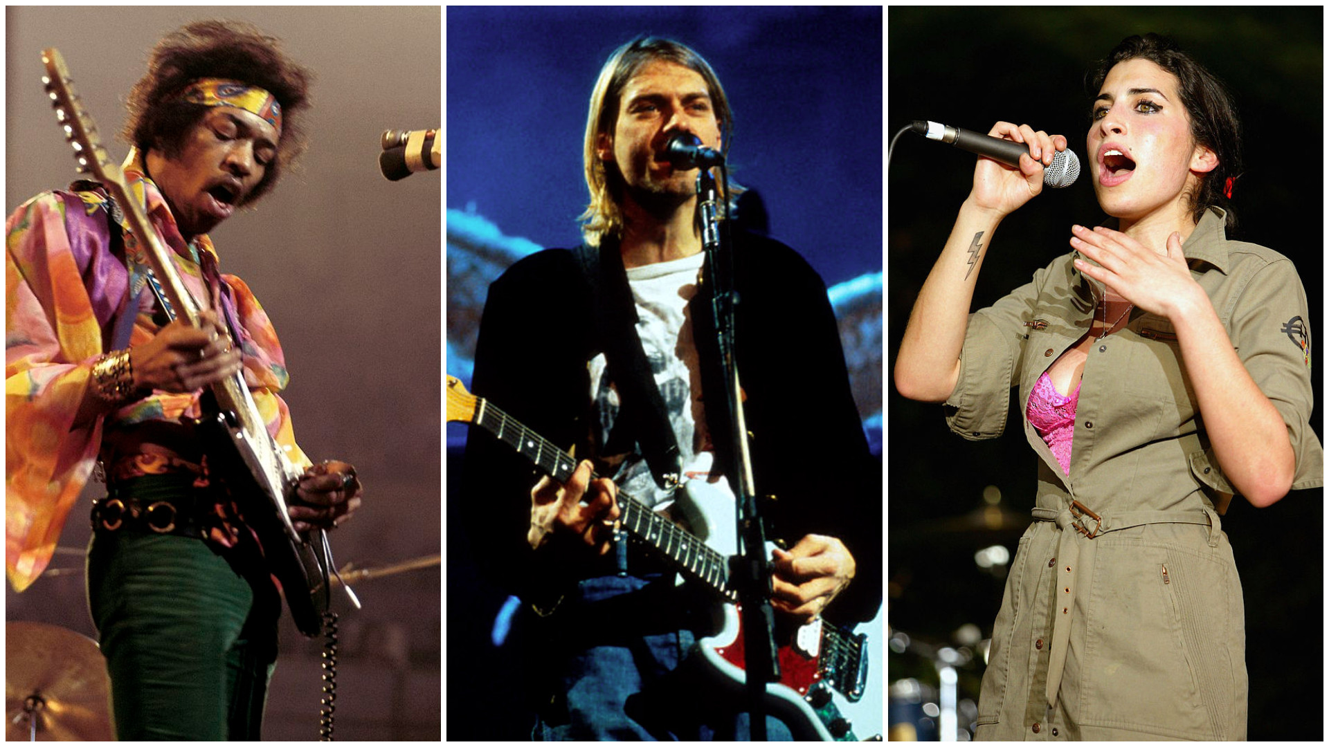 Club 27: Marii artiști ai rock-ului care au murit la 27 de ani. De la Kurt Cobain la Amy Winehouse