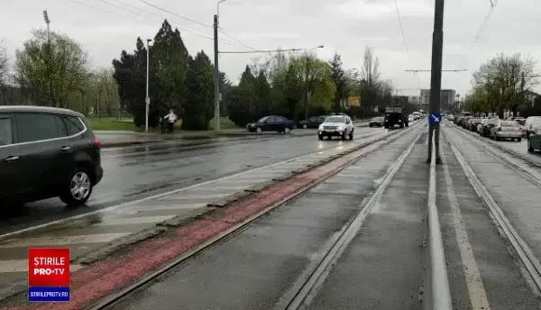 Un TAB a rămas în pană, în trafic, după ce i s-ar fi înfundat filtrul de particule, în Timșoara