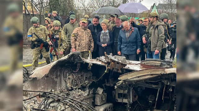 Liderii UE, la locul masacrului din Bucea, echipați cu veste antiglonț