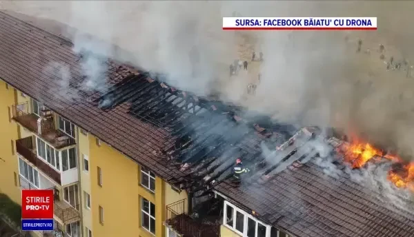 Șapte apartamente din Cluj-Napoca au fost distruse de un incendiu de proporții