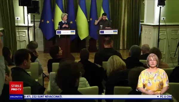 Ursula von der Leyen îi promite lui Zelenski să accelereze examinarea candidaturii Ucrainei la UE
