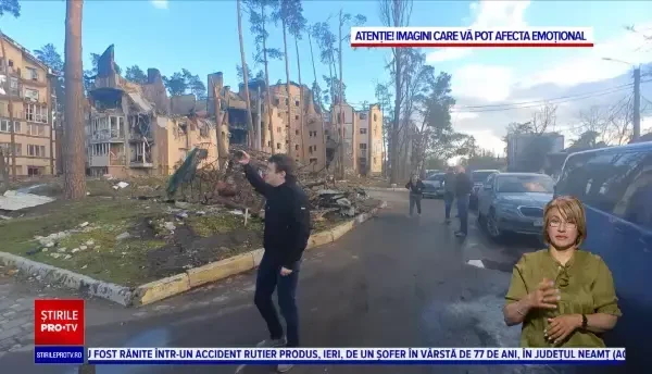 Trei parlamentari români au vizitat Bucea, Irpin și Kiev. „Miroase a moarte. Efectiv miroase a moarte, totul e ars în jur”