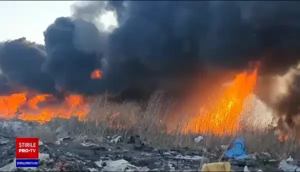 Descinderi de amploare în Dâmbovița la mai multe societăți care ard ilegal deșeuri