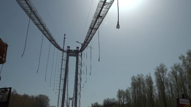 Golden Gate-ul de la Brăila este gata în proporție de 65%. Când s-ar putea circula pe el