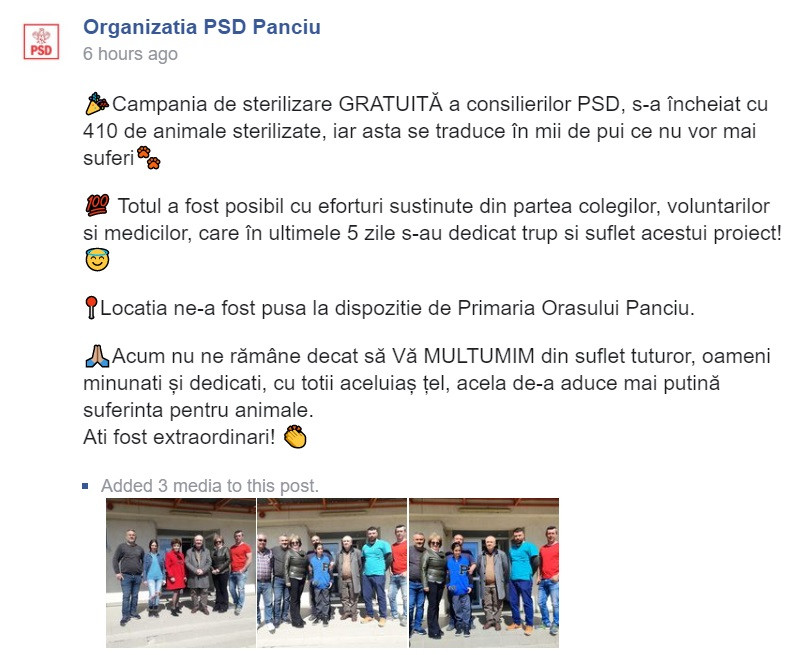 Mesajul unei filiale PSD a stârnit un val de ironii pe Facebook