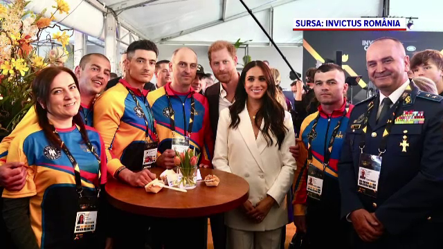 Prinţul Harry şi soţia sa Meghan au stat de vorbă cu militarii români din Invictus Games