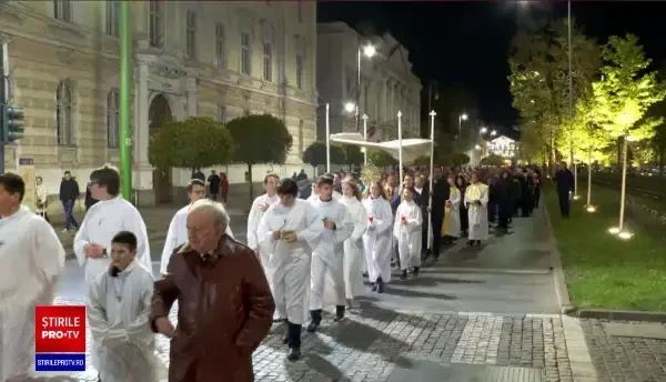 Peste un milion și jumătate de catolici și protestanți s-au bucurat de slujbe fără restricții, în noaptea de Înviere