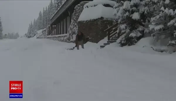 Ninsori ca de Crăciun, în prag de Paște. Iarna nu se dă dusă din țară