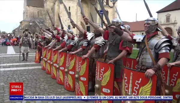 Istoria a prins viață în cetatea de la Alba Iulia. Dacii și romanii s-au luptat în fața unui public numeros