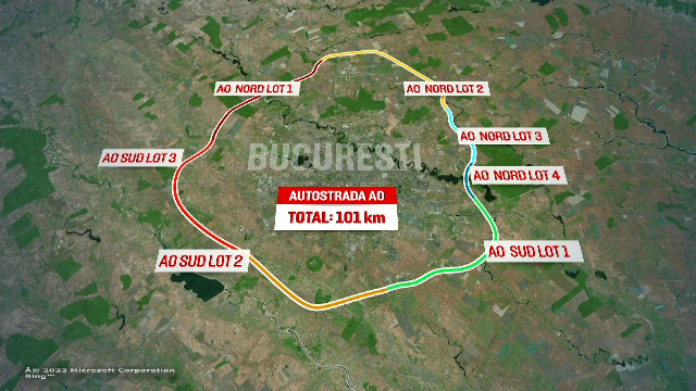Autostrada A0, progres modest. Când se va închide complet inelul Bucureștiului