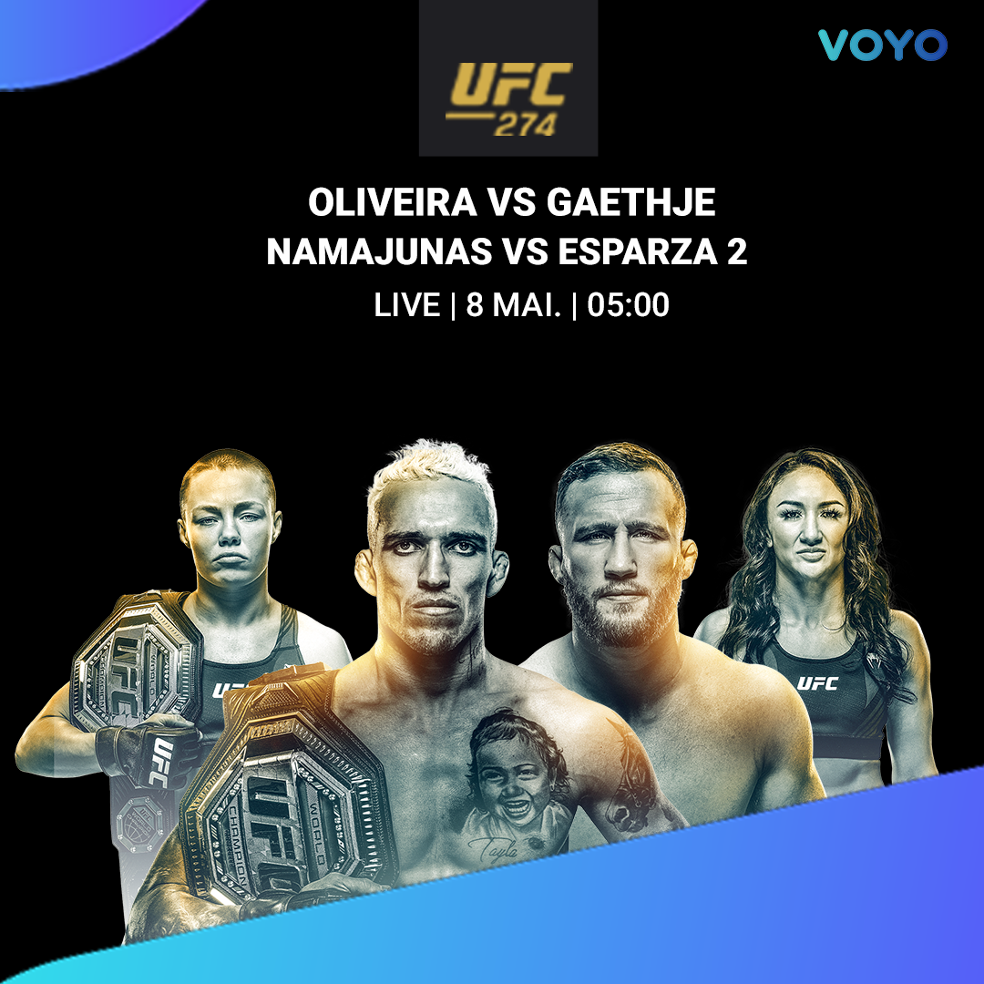 Charles Oliveira și Justin Gaethje, marea luptă de la UFC 274. Gala va fi transmisă, duminică, 8 mai, pe VOYO și Pro Arena