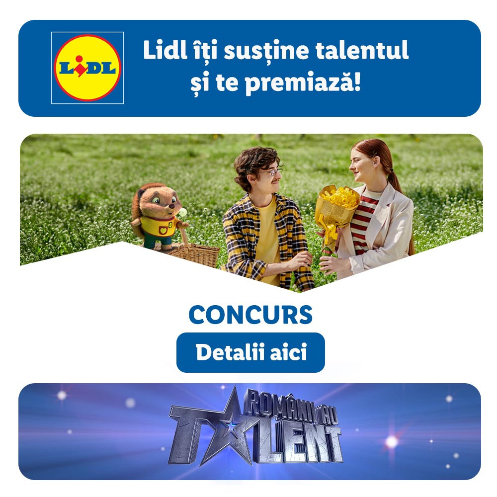 Lidl te provoacă și te premiază! Descoperă-ți talentul din universul magic „Românii au talent”