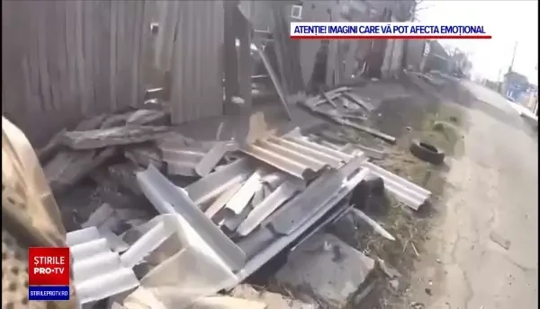 Momentul în care rușii ucid doi civili lângă Kiev, surprins de camerele de supraveghere