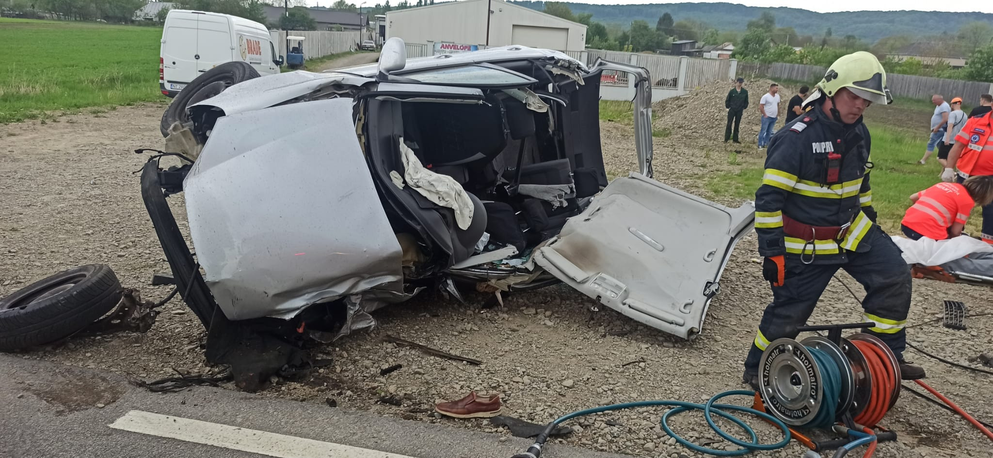 Un accident foarte grav din Neamț, soldat cu un mort, a fost filmat. Ce au surprins camerele înainte de momentul fatal