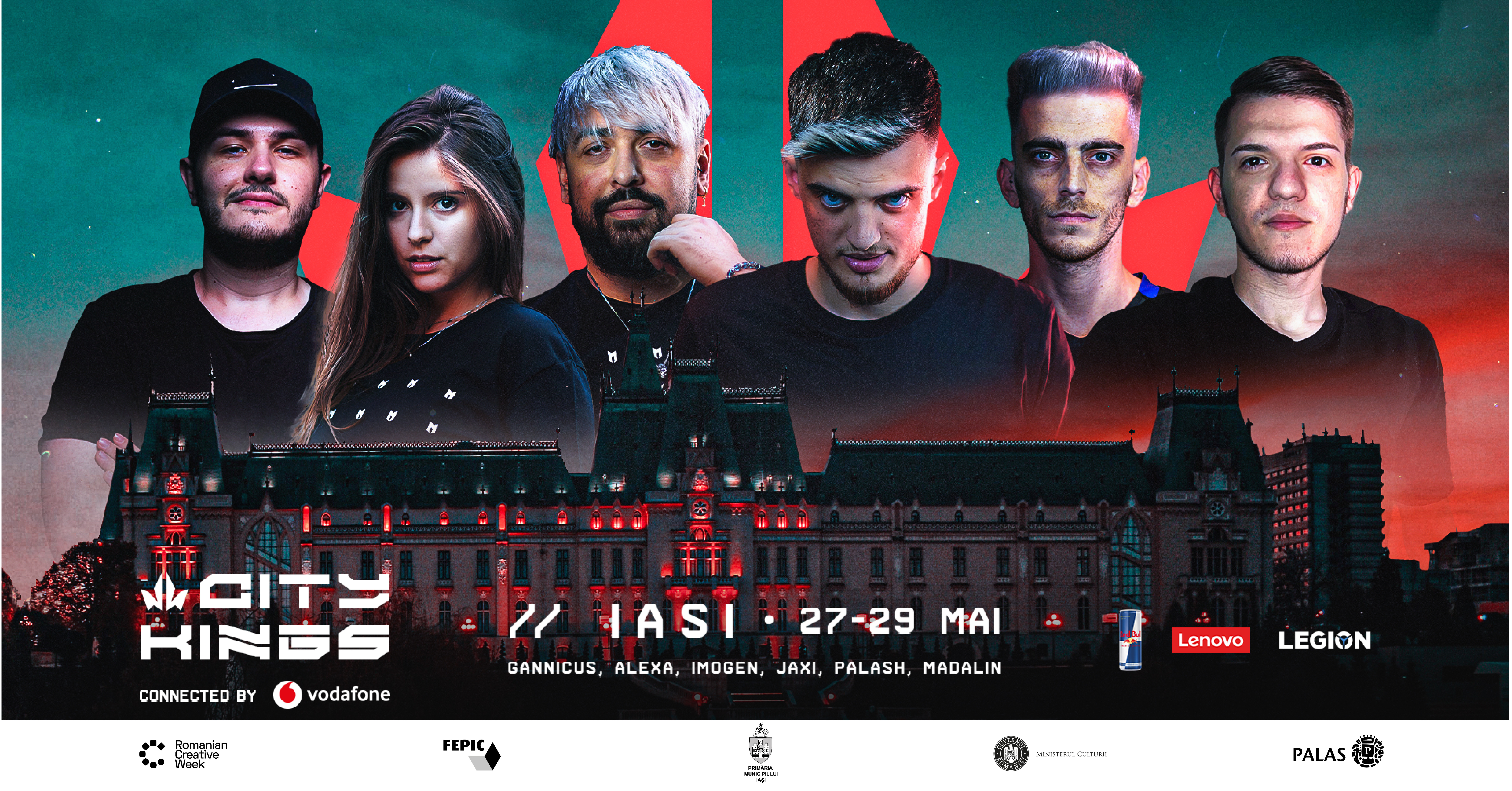 Romanian Creative Week. Jaxi, Alexa, Palash și Imogen, Gannicus și Mădălin vin la City Kings, pentru o competiție 1vs1