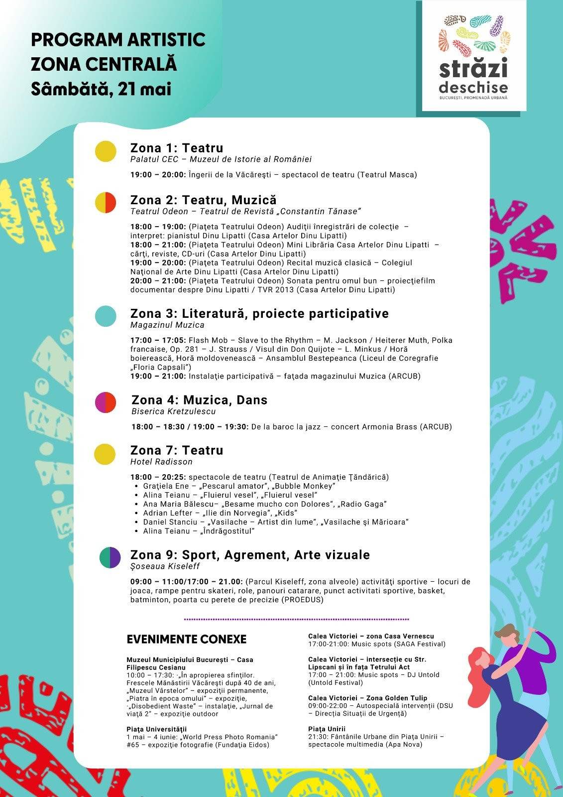 Strazi deschise 21-22 mai 2022