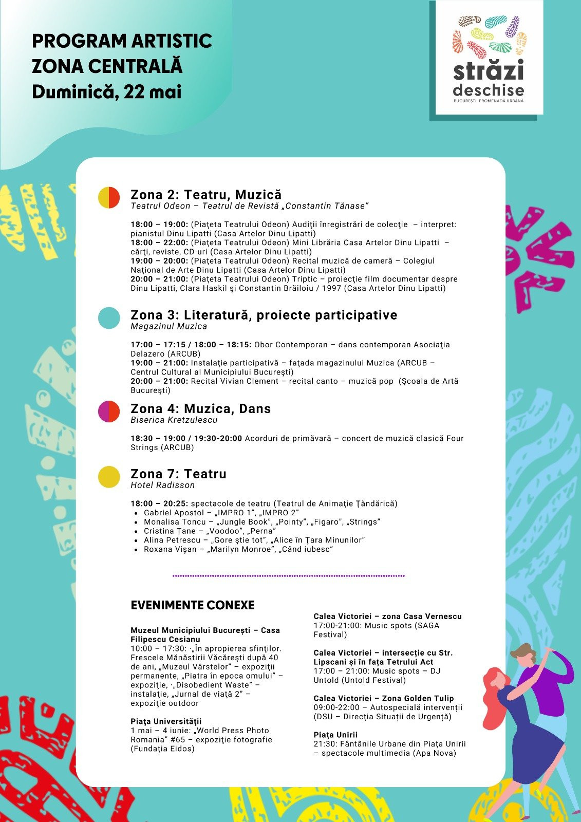 Strazi deschise 21-22 mai 2022