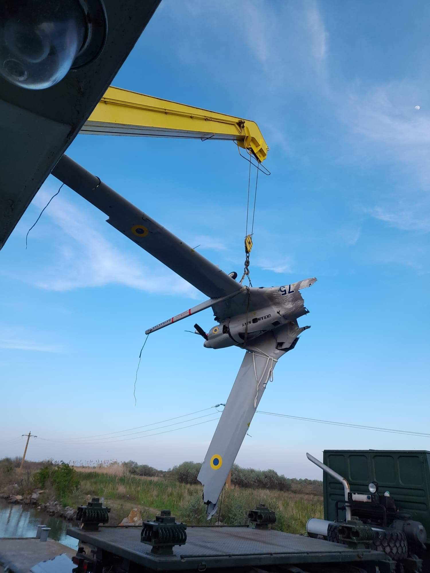 O dronă militară ucraineană a fost găsită la Sulina. Cum a ajuns în România. FOTO