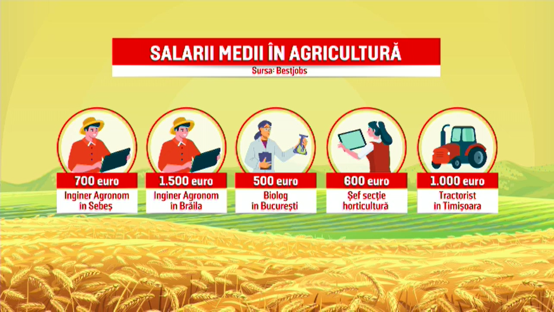 Salariile din agricultură sunt în creștere la fermele cu utilaje moderne