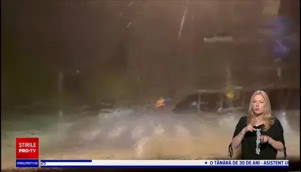 Vestul țării s-a aflat, miercuri noapte, sub cod portocaliu de vijelii. Pompierii au transmis populației mesaje prin RO-ALERT