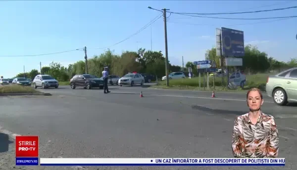 Un copil de 6 ani a fost rănit într-un accident pe DN 72. Tatăl său nu a acordat prioritate: „Am fost derutat”