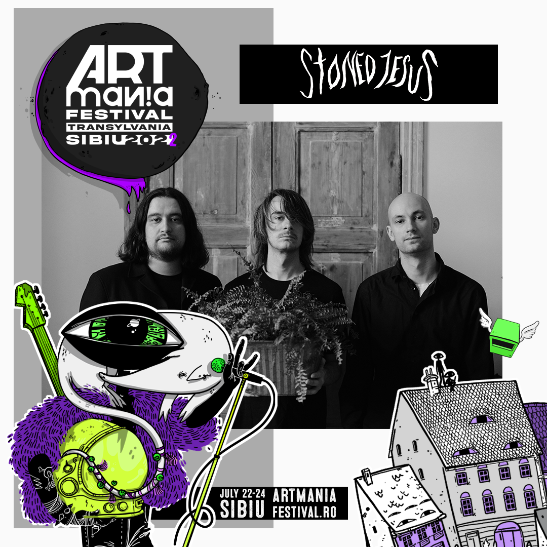 Stoned Jesus, trio-ul ucrainean de psych rock, urcă pe scena ARTmania Festival 2022