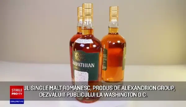 Primul whisky single malt românesc, produs de Alexandrion Group, prezentat publicului la Washington D.C.