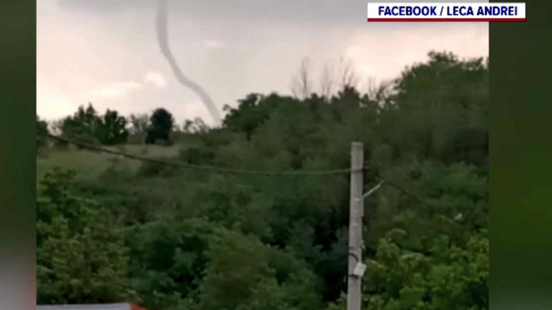 Nor de tip pâlnie, filmat în Călărași de un localnic care a crezut că e tornadă. Ce spun meteorologii
