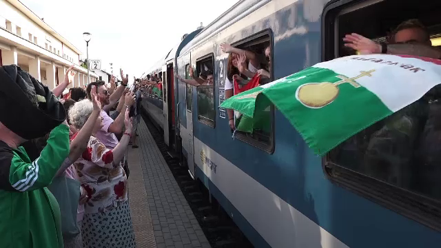 Pelerinajul de la Șumuleu Ciuc. Peste 1.000 de pelerini din Ungaria au venit în România după doi ani de restricții