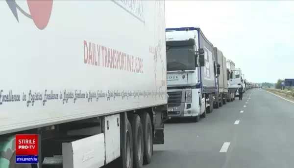 Vămile care fac legătura cu Ucraina și Republica Moldova sunt sufocate de coloane interminabile