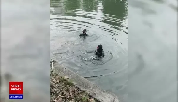 Un bărbat a căzut în râul Dâmbovița