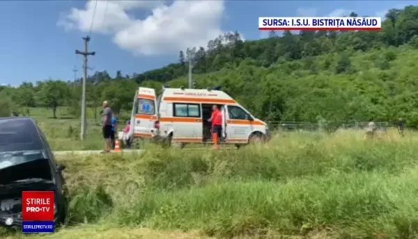 Un pompier bistrițean, erou și în timpul liber. Militarul a intervenit la un grav accident rutier, cu cinci victime