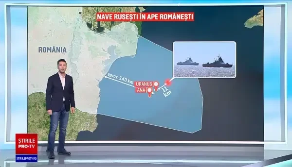 Cele două nave de război rusești care au patrulat în spațiul economic al României, echipate cu temutele rachete Kalibr