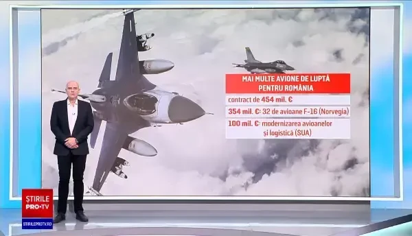 România cumpără 32 de avioane de luptă F-16 din Norvegia. Când vor ajunge în țară primele aeronave