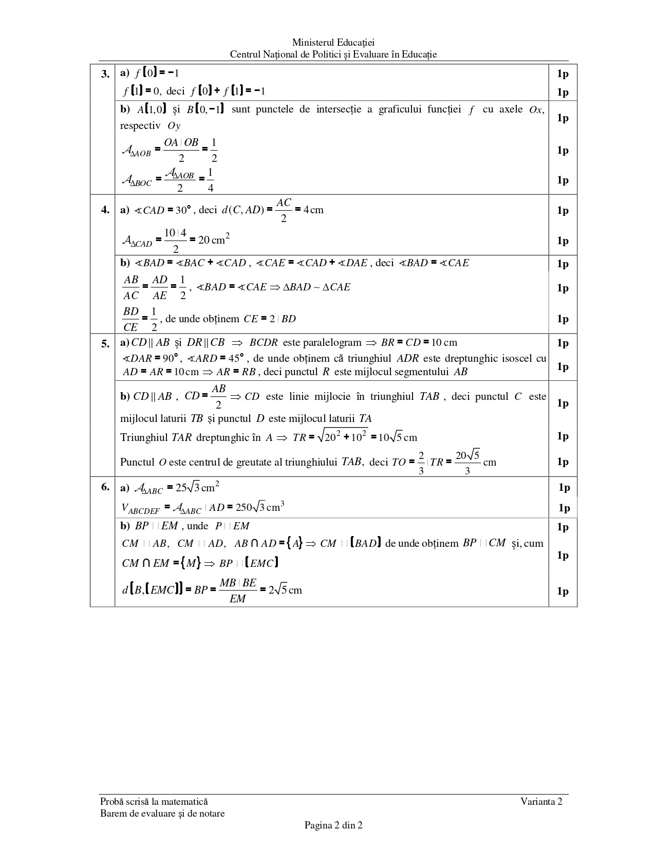 Barem Maghiara Evaluare Nationala 2022 - 1