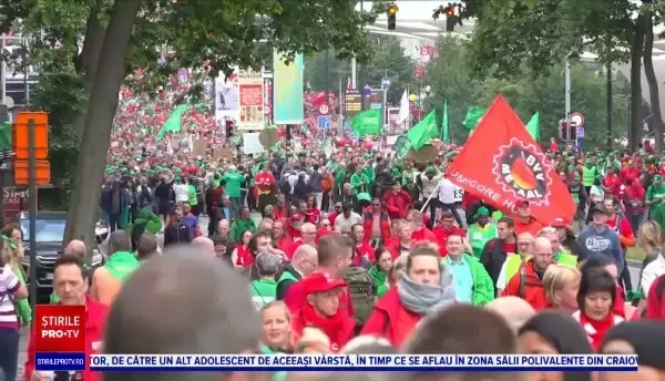 Protest de amploare în Belgia, din cauza creșterii prețurilor. Zborurile de pe aeroportul din Bruxelles au fost anulate