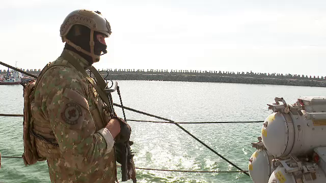 Forțele Navale ale țării noastre monitorizează perimetrul de unde se extrag gazele românești din Marea Neagră