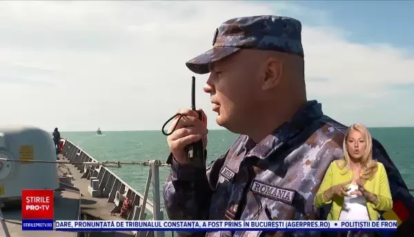 Forțele Navale ale țării noastre monitorizează perimetrul de unde se extrag gazele românești din Marea Neagră