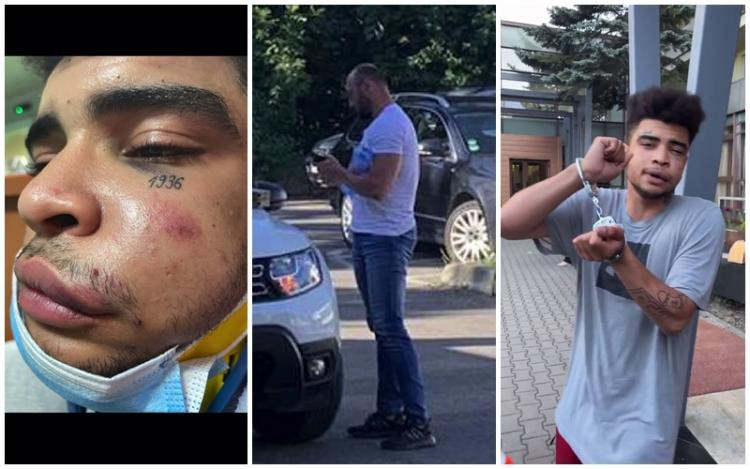 Video. Trapperul MobTrap ar fi fost bătut în fața unei secții de poliție din Cluj-Napoca