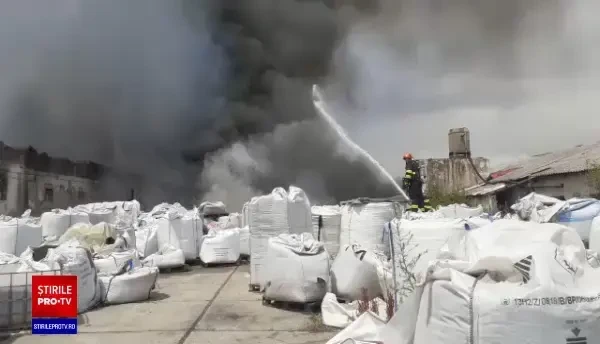 Incendiu în Timiș. Pompierii intervin