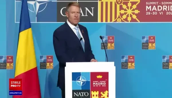 Klaus Iohannis, declarații de presă la Madrid, înaintea participării la summit