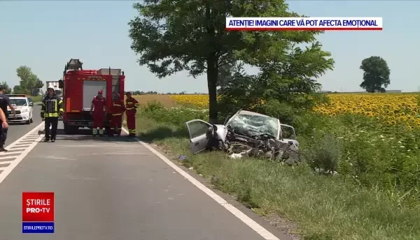 Accidentul cu 4 morți din Ialomița s-a petrecut în același loc în care a murit Laura Stoica
