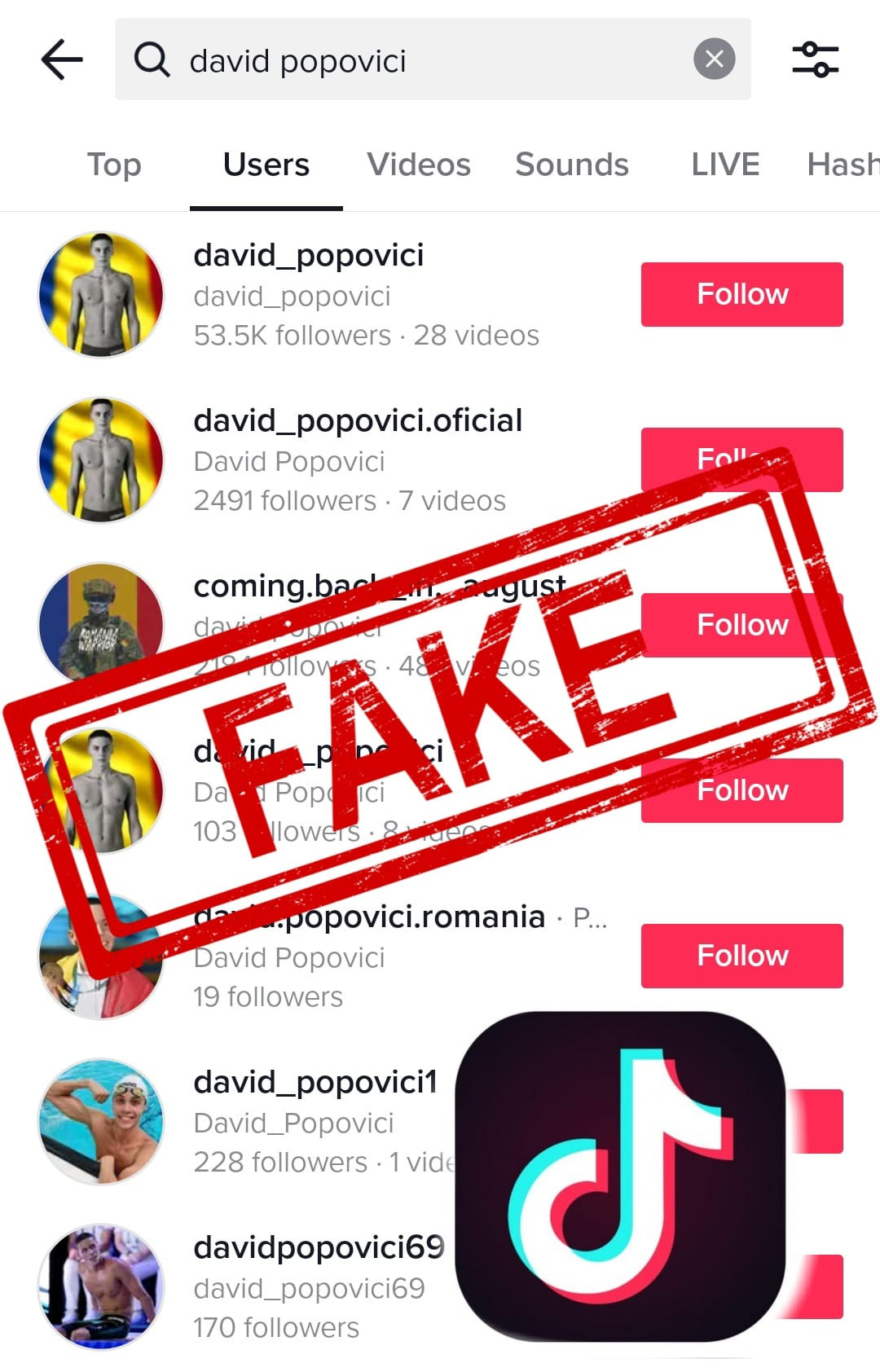 C&acirc;te conturi false cu numele lui David Popovici există pe TikTok. Reacția dublului campion mondial