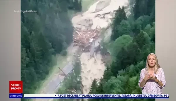Dezastru în Austria. Ploile torențiale au provocat grave alunecări de teren