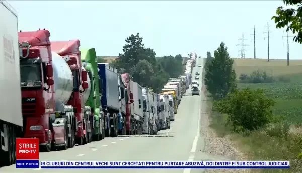 Situație alarmantă la vama Siret. Sute de camioane așteaptă zile întregi să treacă vama spre Ucraina